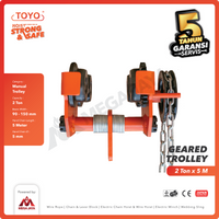 Geared Trolley / Gear Troli Hoist 2 Ton x 5 Meter TOYO