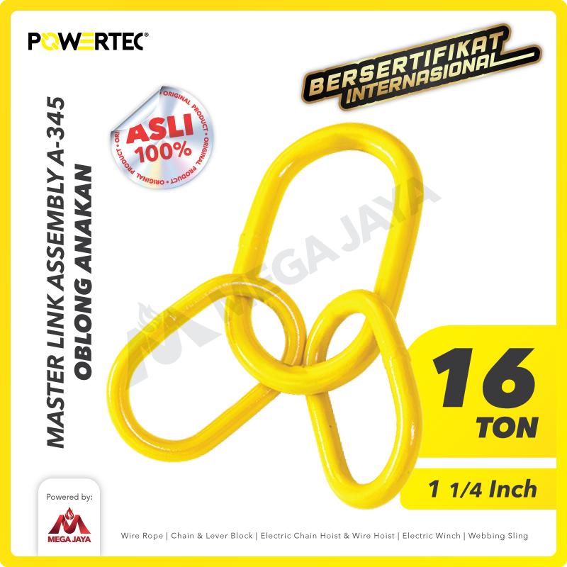 Master Link Assembly A-345 16 Ton - 1-1/4" POWERTEC