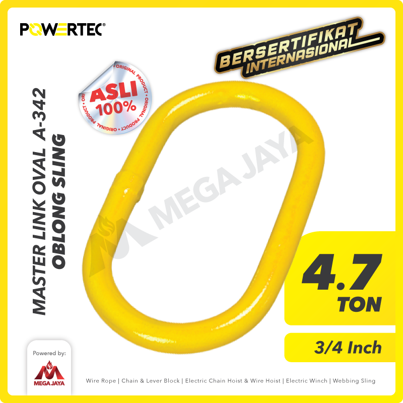Master Link Oval A-342 4.7 Ton - 3/4" POWERTEC