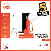 Hydraulic Toe Jack / Dongkrak Sepatu Track 5 Ton TOYO