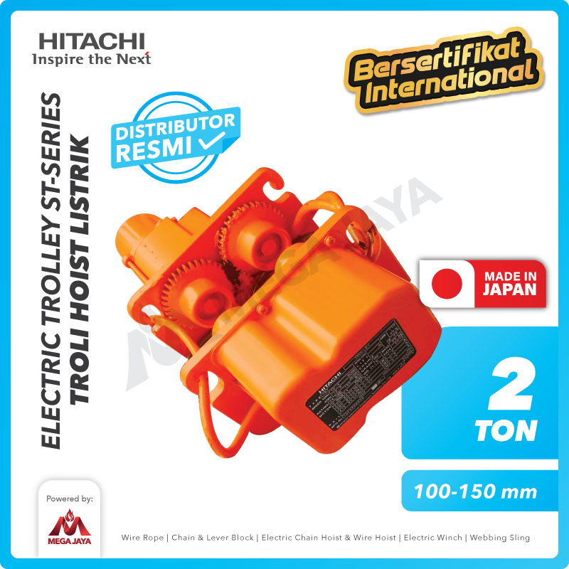 Electric Trolley Girder 2 Ton ST Series HITACHI