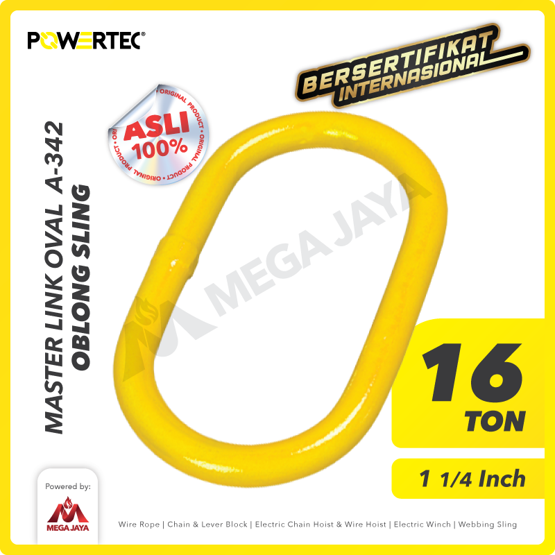 Master Link Oval A-342 16 Ton - 1-1/4" POWERTEC