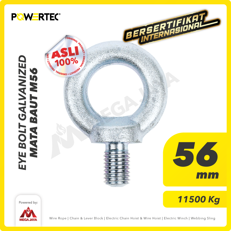 Eye Bolt / Mata Baut Galvanized M56 POWERTEC