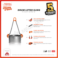 Drum Lifter / Pengangkut Drum Rantai 1 Ton x 0.5 Meter TOYO