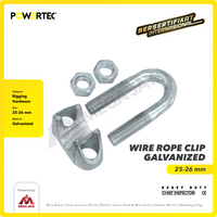 Wire Rope Clip / Klem Seling Kuku Macan Galv 25-26mm - 1" POWERTEC