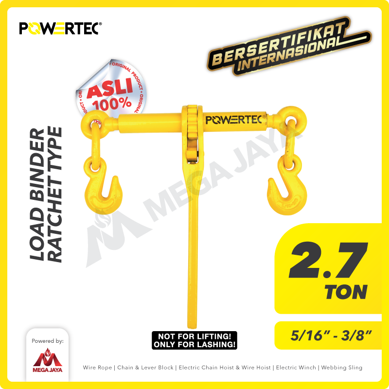 Load Binder Ratchet Type 5/16" - 3/8" POWERTEC