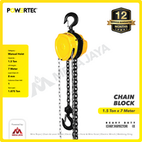 Chain Block / Takel 1.5 Ton x 7 Meter POWERTEC