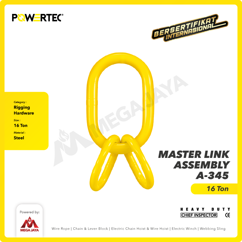 Master Link Assembly A-345 16 Ton - 1-1/4" POWERTEC