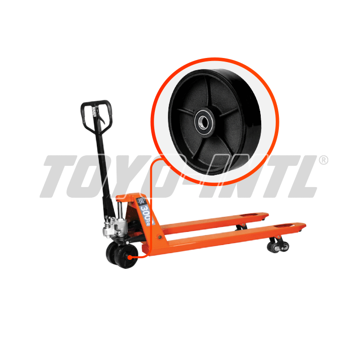 Parts of Hand Pallet Toyo 2Ton-3Ton : PU Wheel (Steering) 180Milimeter x 50Milimeter