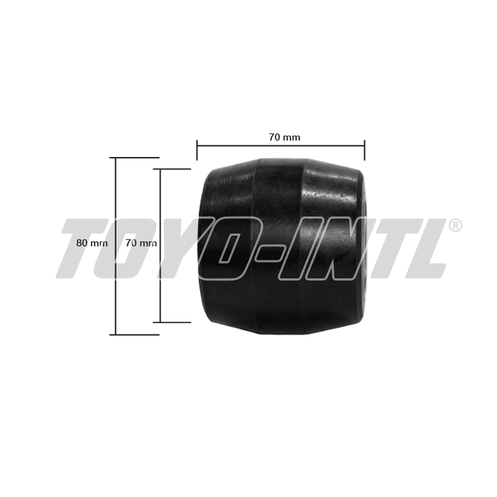 Parts of Hand Pallet Toyo 2Ton-3Ton : Nylon Wheel (Front) 80Milimeter x 70Milimeter