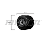 Parts of Hand Pallet Toyo 5Ton : Nylon Wheel (Front) 80Milimeter x 70Milimeter