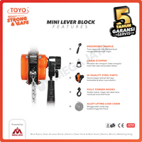 Mini Lever Block / Lever Hoist 500 Kg x 1.5 Meter TOYO