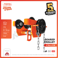 Geared Trolley / Gear Troli Hoist 2 Ton x 3 Meter TOYO