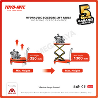 Hydraulic Scissors Lift Table / Meja Hidrolik 500 Kg x 1.3 M TOYO