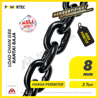 Load Chain / Rantai Baja G80 - 8mm POWERTEC