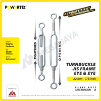 Turnbuckle / Jarum Keras JIS Eye & Eye M22 Span Skrup POWERTEC
