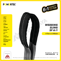 Webbing Sling Belt / Tali Angkat 4 Ton x 6 Meter POWERTEC Double Ply
