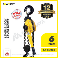 Lever Block / Lever Hoist 6 Ton x 1.5 Meter POWERTEC