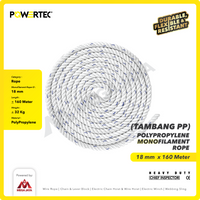 Tali Tambang PP 18mm x 200m Polypropylene PP Mono Rope POWERTEC