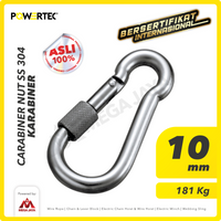 Carabiner / Karabiner Nut SS 304 10 mm POWERTEC