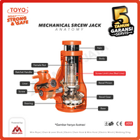 Screw Jack / Dongkrak Ulir Botol 10 Ton TOYO