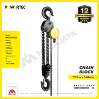 Chain Block / Takel 15 Ton x 5 Meter POWERTEC