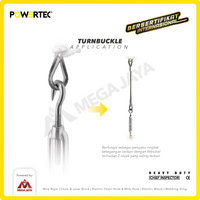 Turnbuckle / Jarum Keras SS 304 Hook & Hook M8 Span Skrup POWERTEC