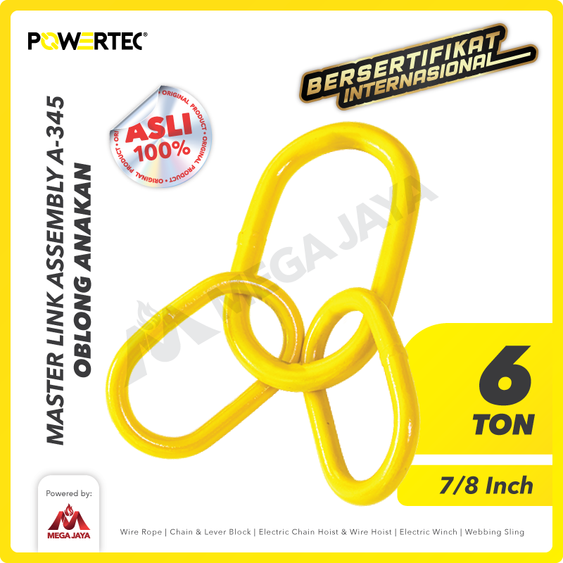 Master Link Assembly A-345 6.5 Ton - 7/8" POWERTEC