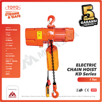 Electric Chain Hoist 1 Ton  x 6 Meter KD Series TOYO