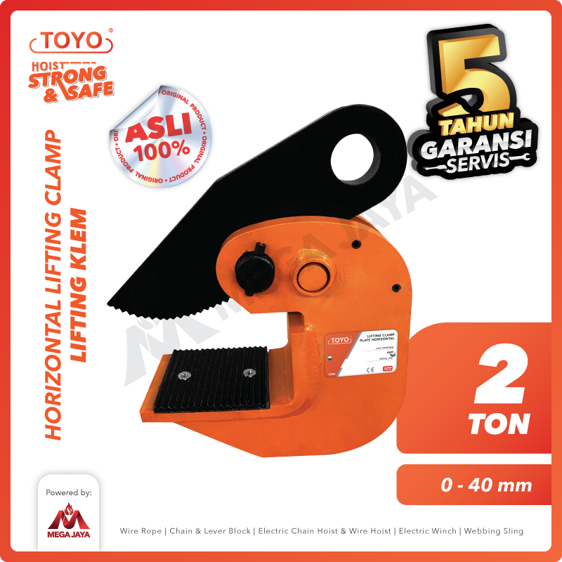 Horizontal Lifting Clamp 2 Ton TOYO