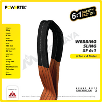 Webbing Sling Belt / Tali Angkat 6 Ton x 4 Meter POWERTEC Double Ply