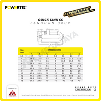 Quick Link / Mailon Rapide SS 4mm Screw Lock Climbing Gear POWERTEC