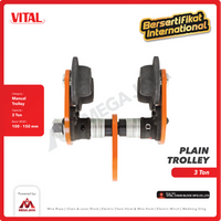 Plain Trolley / Manual Troli 3 Ton VITAL