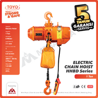 Electric Chain Hoist 1 Ton  x 6 Meter HHBD Series TOYO