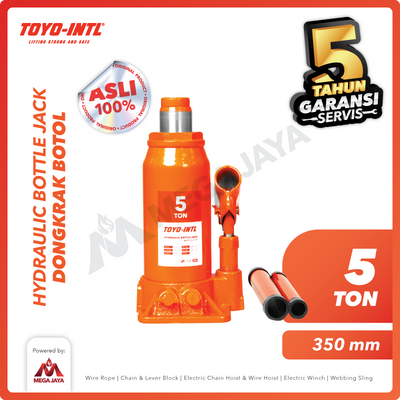 Hydraulic Bottle Jack / Dongkrak Botol 5 Ton TOYO