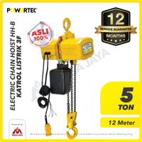 Electric Chain Hoist 5 Ton x 12 Meter HH-B 3F POWERTEC
