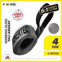 Webbing Sling Belt / Tali Angkat 4 Ton x 4 Meter POWERTEC Double Ply