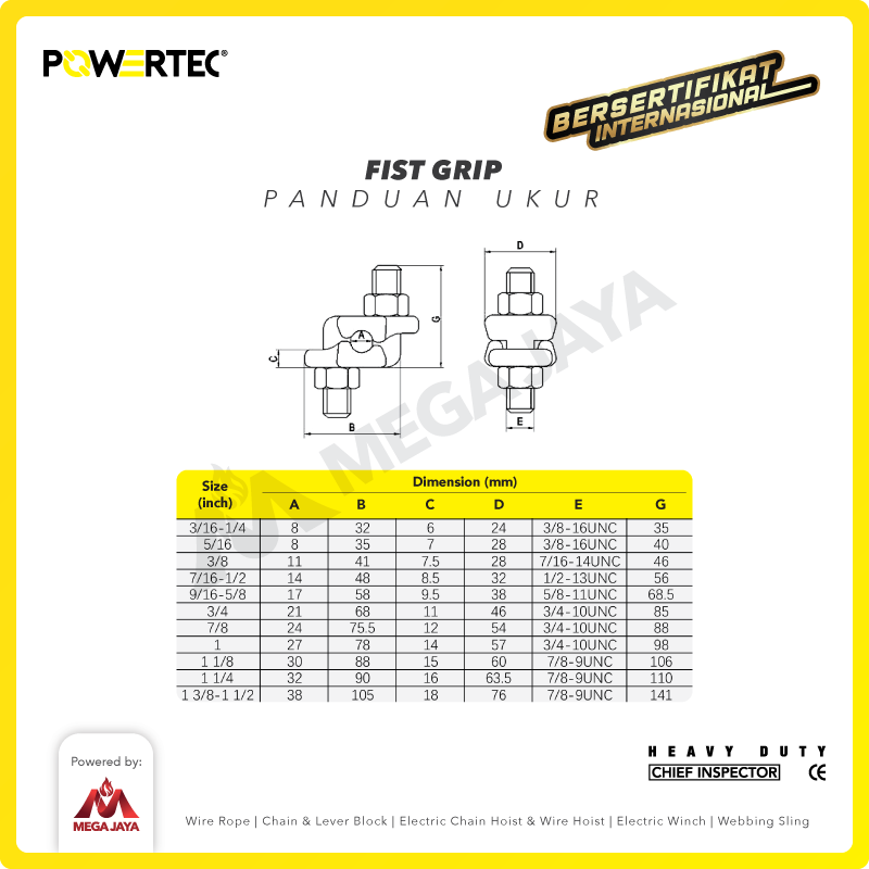 Fist Grip 28mm - 1-1/8" POWERTEC