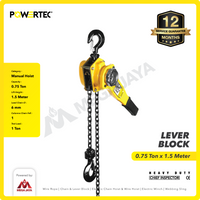 Lever Block / Lever Hoist 0.75 Ton x 1.5 Meter POWERTEC