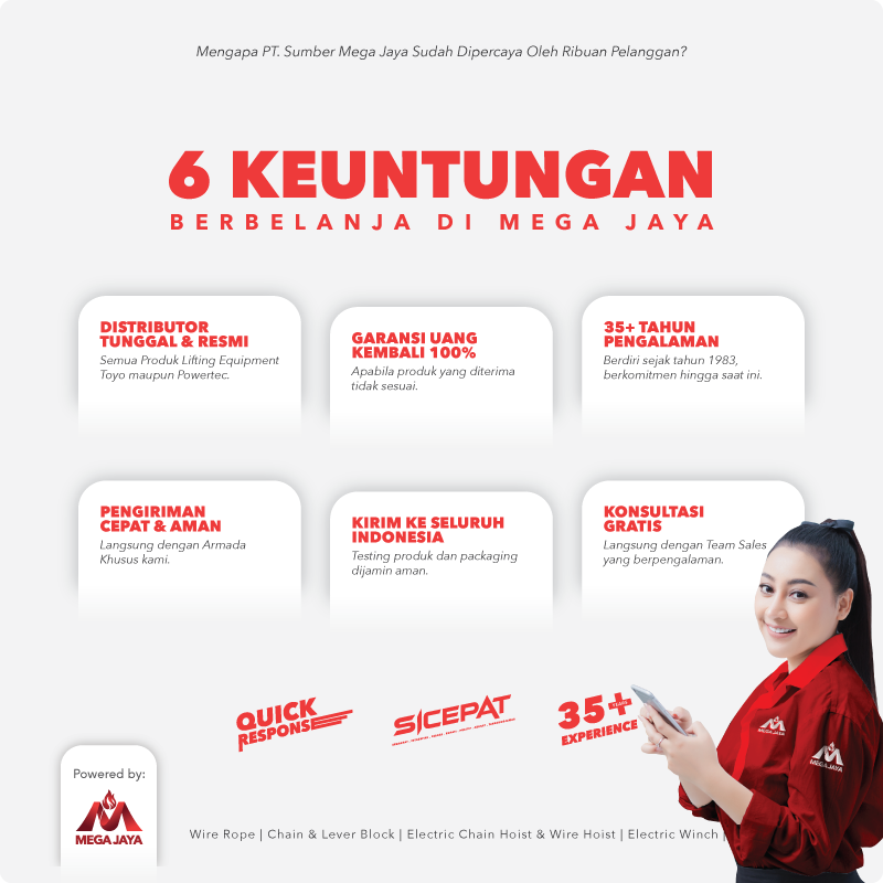 Chain Block / Takel 3 Ton x 5 Meter TOYO