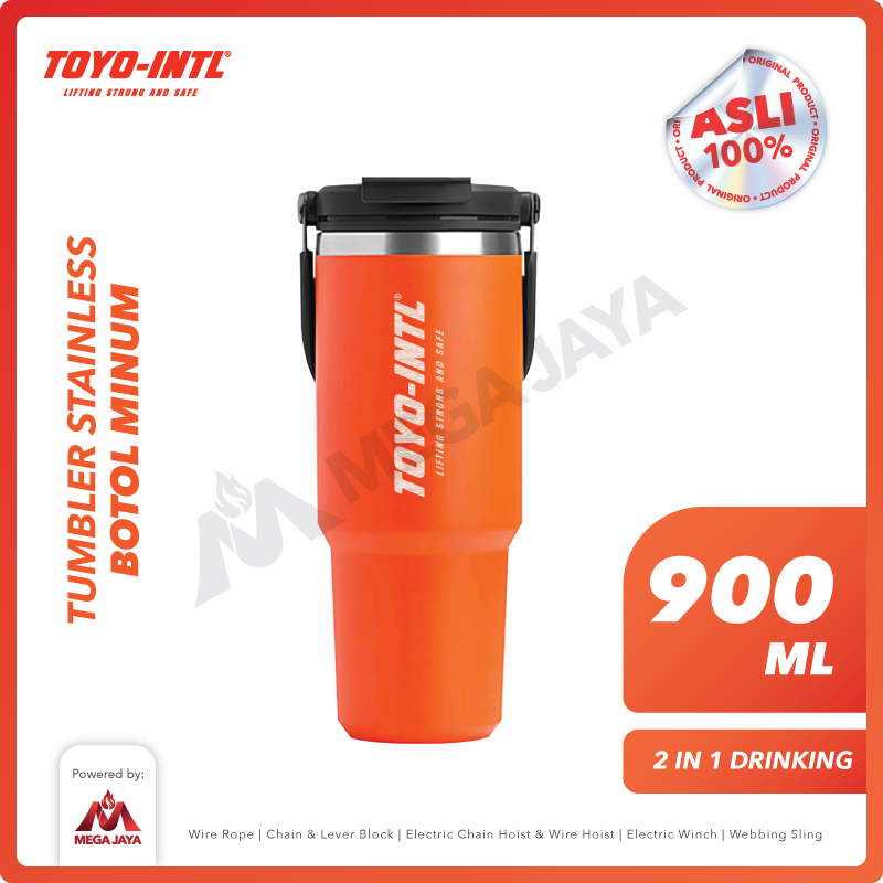 Tumbler Handle 2in1 / Botol Minum / Stainless steel Vacuum Insulated Bottle 900ml Termos TOYO-INTL