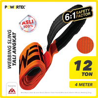 Webbing Sling Belt / Tali Angkat 12 Ton x 4 Meter POWERTEC Double Ply