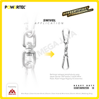 Swivel SS 304 / Kili kili 6mm - 1/4" POWERTEC