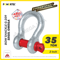 Bow Shackle Omega G209 35 Ton - 2" POWERTEC Segel Screw Pin