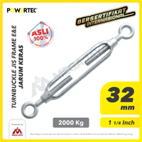Turnbuckle / Jarum Keras JIS Eye & Eye M32 Span Skrup POWERTEC