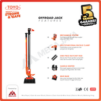 Offroad Jack / Dongkrak Mobil Farm Lift 48 Inch x 1 Meter TOYO