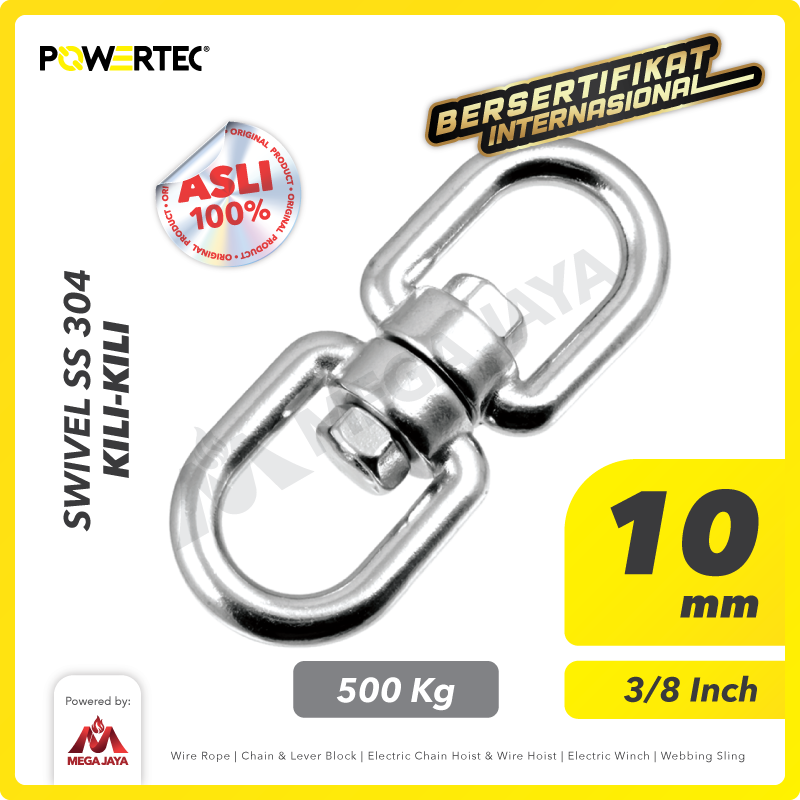 Swivel SS 304 / Kili kili 10mm - 3/8" POWERTEC