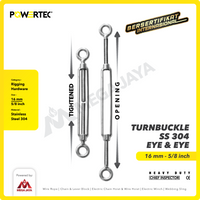 Turnbuckle / Jarum Keras SS 304 Eye & Eye M16 Span Skrup POWERTEC