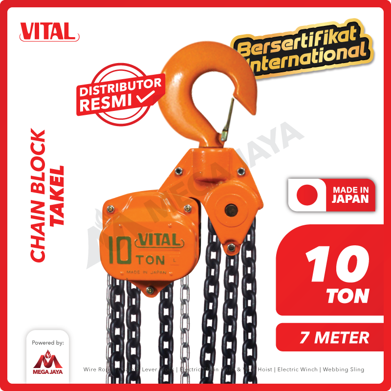 Chain Block / Takel 10 Ton x 7 Meter VITAL