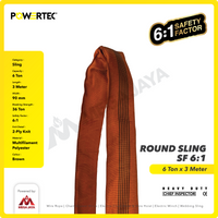 Round Sling / Roundsling 6 Ton  x 3 Meter POWERTEC Double Jacket